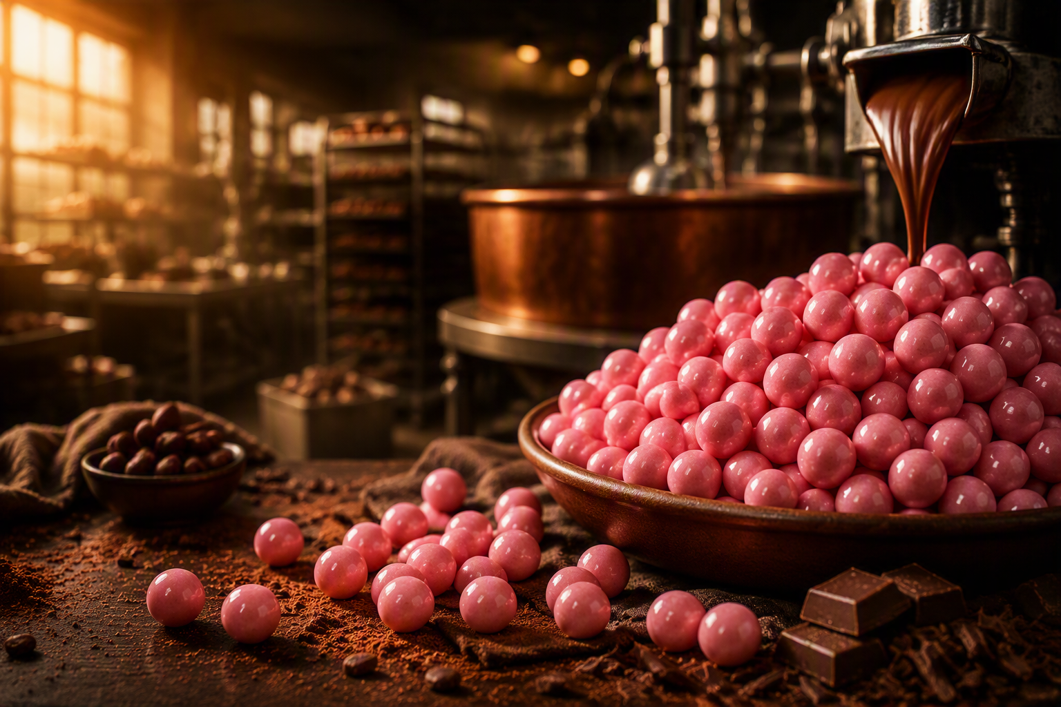 Choklad från produktionen